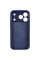Чехол Silicone Case с защитой камеры NO LOGO для Apple iPhone 17 Pro Max / 18 Pro Max (6.9) - Синий / Deep navy - фото