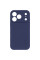Чехол Silicone Case с защитой камеры NO LOGO для Apple iPhone 17 Pro Max / 18 Pro Max (6.9) - Синий / Deep navy - фото