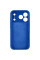 Чехол Silicone Case с защитой камеры NO LOGO для Apple iPhone 17 Pro Max (6.9) - Синий / Capri Blue - фото