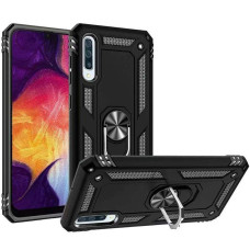 Ударостійкий чохол Serge Ring for Magnet для Samsung Galaxy A70 (A705F) - Чорний