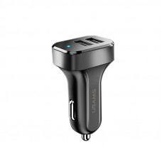 Автомобильное зарядное устройство USAMS US-CC087 C13 2.1A Dual USB Car Charger - Черный