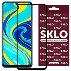 Защитное стекло SKLO 3D для Xiaomi Redmi Note 9s / Note 9 Pro / Note 9 Pro Max - Черный