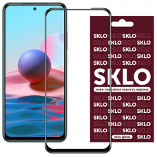 Защитное стекло SKLO 3D для Xiaomi Redmi Note 10 / Note 10s / Poco M5s - Черный