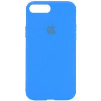 Чехол Silicone Case Full Protective (AA) для Apple iPhone 7 plus / 8 plus (5.5) - Голубой / Blue