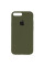 Чехол Silicone Case Full Protective (AA) для Apple iPhone 7 plus / 8 plus (5.5) - Зеленый / Dark Olive - фото