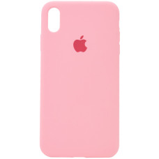 Чохол Silicone Case Full Protective (AA) для Apple iPhone X / XS (5.8) - Рожевий / Pink