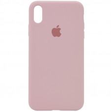 Чохол Silicone Case Full Protective (AA) для Apple iPhone X (5.8) / XS (5.8) - Рожевий / Pink Sand