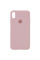 Чехол Silicone Case Full Protective (AA) для Apple iPhone X (5.8) / XS (5.8) - Розовый / Pink Sand - фото