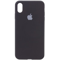 Чехол Silicone Case Full Protective (AA) для Apple iPhone X (5.8) / XS (5.8) - Черный / Black