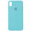 Чохол Silicone Case Full Protective (AA) для Apple iPhone X (5.8) / XS (5.8) - Бірюзовий / Marine Green