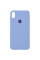 Чохол Silicone Case Full Protective (AA) для Apple iPhone X (5.8) / XS (5.8) - Блакитний / Lilac Blue - фото