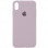 Чехол Silicone Case Full Protective (AA) для Apple iPhone X (5.8) / XS (5.8) - Серый / Lavender