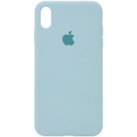 Чехол Silicone Case Full Protective (AA) для Apple iPhone X (5.8) / XS (5.8) - Бирюзовый / Turquoise