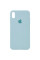 Чохол Silicone Case Full Protective (AA) для Apple iPhone X (5.8) / XS (5.8) - Бірюзовий / Turquoise - фото