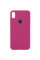 Чехол Silicone Case Full Protective (AA) для Apple iPhone X (5.8) / XS (5.8) - Бордовый / Maroon - фото