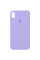 Чехол Silicone Case Full Protective (AA) для Apple iPhone X (5.8) / XS (5.8) - Сиреневый / Dasheen - фото