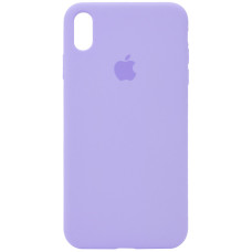 Чехол Silicone Case Full Protective (AA) для Apple iPhone X / XS (5.8) - Сиреневый / Dasheen