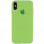 Чехол Silicone Case Full Protective (AA) для Apple iPhone X (5.8) / XS (5.8) - Мятный / Mint