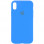 Чохол Silicone Case Full Protective (AA) для Apple iPhone X (5.8) / XS (5.8) - Блакитний / Blue