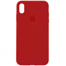 Чохол Silicone Case Full Protective (AA) для Apple iPhone X (5.8) / XS (5.8) - Червоний / Dark Red