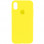 Чохол Silicone Case Full Protective (AA) для Apple iPhone X (5.8) / XS (5.8) - Жовтий / Neon Yellow