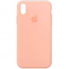 Чохол Silicone Case Full Protective (AA) для Apple iPhone X (5.8) / XS (5.8) - Помаранчевий / Grapefruit