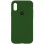 Чохол Silicone Case Full Protective (AA) для Apple iPhone X (5.8) / XS (5.8) - Зелений / Dark Olive