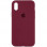 Чохол Silicone Case Full Protective (AA) для Apple iPhone X (5.8) / XS (5.8) - Бордовий / Plum