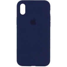 Чехол Silicone Case Full Protective (AA) для Apple iPhone X / XS (5.8) - Синий / Deep navy