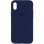 Чохол Silicone Case Full Protective (AA) для Apple iPhone X (5.8) / XS (5.8) - Синій / Deep navy