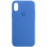 Чехол Silicone Case Full Protective (AA) для Apple iPhone X (5.8) / XS (5.8) - Синий / Capri Blue