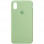 Чехол Silicone Case Full Protective (AA) для Apple iPhone X (5.8) / XS (5.8) - Зеленый / Pistachio