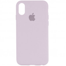 Чохол Silicone Case Full Protective (AA) для Apple iPhone X (5.8) / XS (5.8) - Бузковий / Lilac