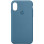 Чехол Silicone Case Full Protective (AA) для Apple iPhone X (5.8) / XS (5.8) - Синий / Blue Jay