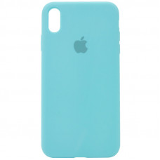 Чехол Silicone Case Full Protective (AA) для Apple iPhone XR (6.1) - Бирюзовый / Marine Green