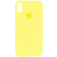 Чехол Silicone Case Full Protective (AA) для Apple iPhone XR (6.1) - Желтый / Pollen
