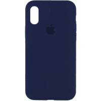 Чехол Silicone Case Full Protective (AA) для Apple iPhone XR (6.1) - Синий / Deep navy