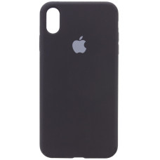 Чехол Silicone Case Full Protective (AA) для Apple iPhone XS Max (6.5) - Черный / Black