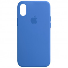 Чехол Silicone Case Full Protective (AA) для Apple iPhone XS Max (6.5) - Синий / Capri Blue