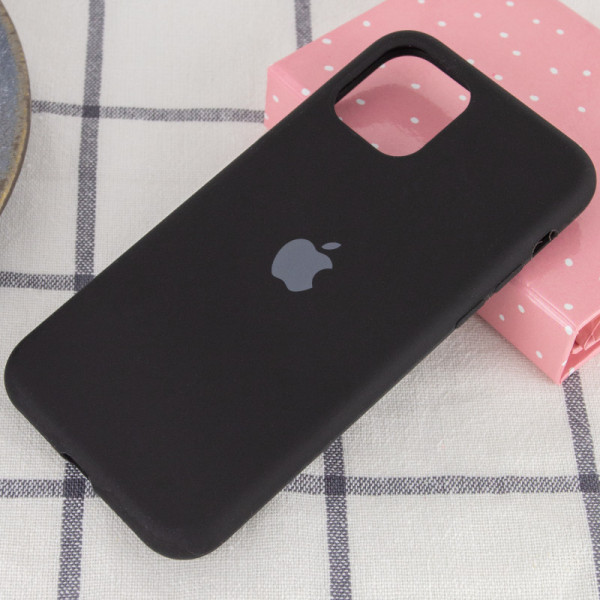 Чехол Silicone Case Full Protective (AA) для Apple iPhone 11 Pro (5.8) - Черный / Black - фото