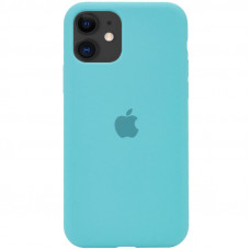 Чохол Silicone Case Full Protective (AA) для Apple iPhone 11 (6.1) - Бірюзовий / Marine Green