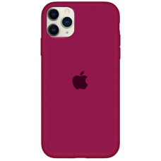 Чехол Silicone Case Full Protective (AA) для Apple iPhone 11 Pro Max (6.5) - Бордовый / Maroon