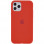 Чехол Silicone Case Full Protective (AA) для Apple iPhone 11 Pro Max (6.5) - Красный / Dark Red