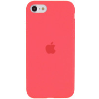 Чохол Silicone Case Full Protective (AA) для Apple iPhone SE (2020) - Кавуновий / Watermelon red