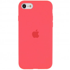 Чехол Silicone Case Full Protective (AA) для Apple iPhone SE (2020) - Арбузный / Watermelon red