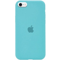 Чехол Silicone Case Full Protective (AA) для Apple iPhone SE (2020) - Бирюзовый / Marine Green