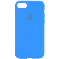 Чохол Silicone Case Full Protective (AA) для Apple iPhone SE (2020) - Блакитний / Blue