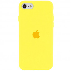 Чехол Silicone Case Full Protective (AA) для Apple iPhone SE (2020) - Желтый / Yellow