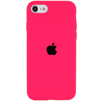 Чохол Silicone Case Full Protective (AA) для Apple iPhone SE (2020) - Рожевий / Barbie pink