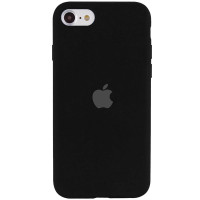 Чехол Silicone Case Full Protective (AA) для Apple iPhone SE (2020) - Черный / Black